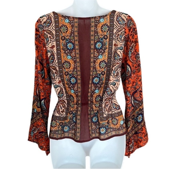 Free People Rosalie Wrap‎ Top - Picture 5 of 13